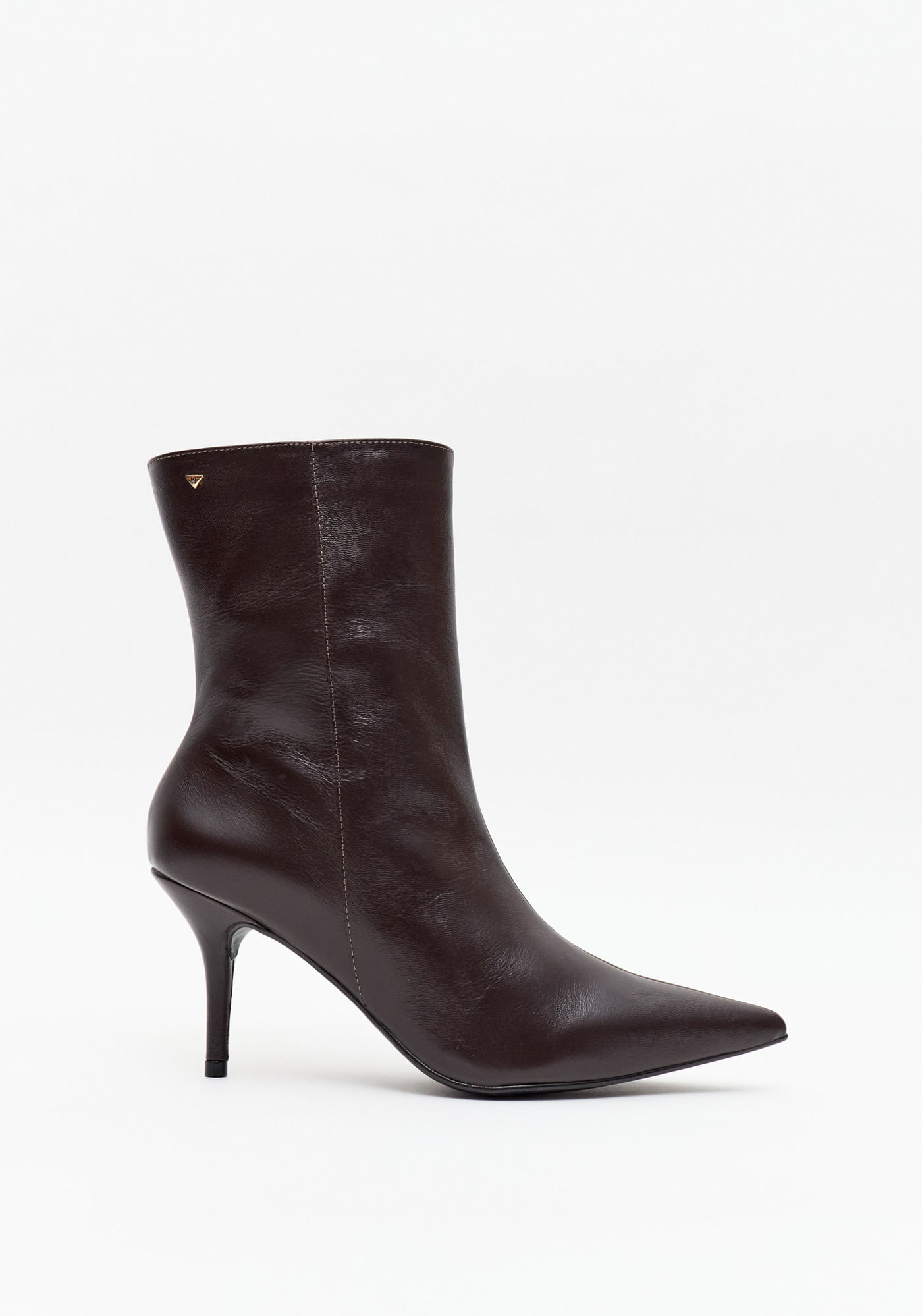 Bota Cano Médio Salto Fino E Bico Fino