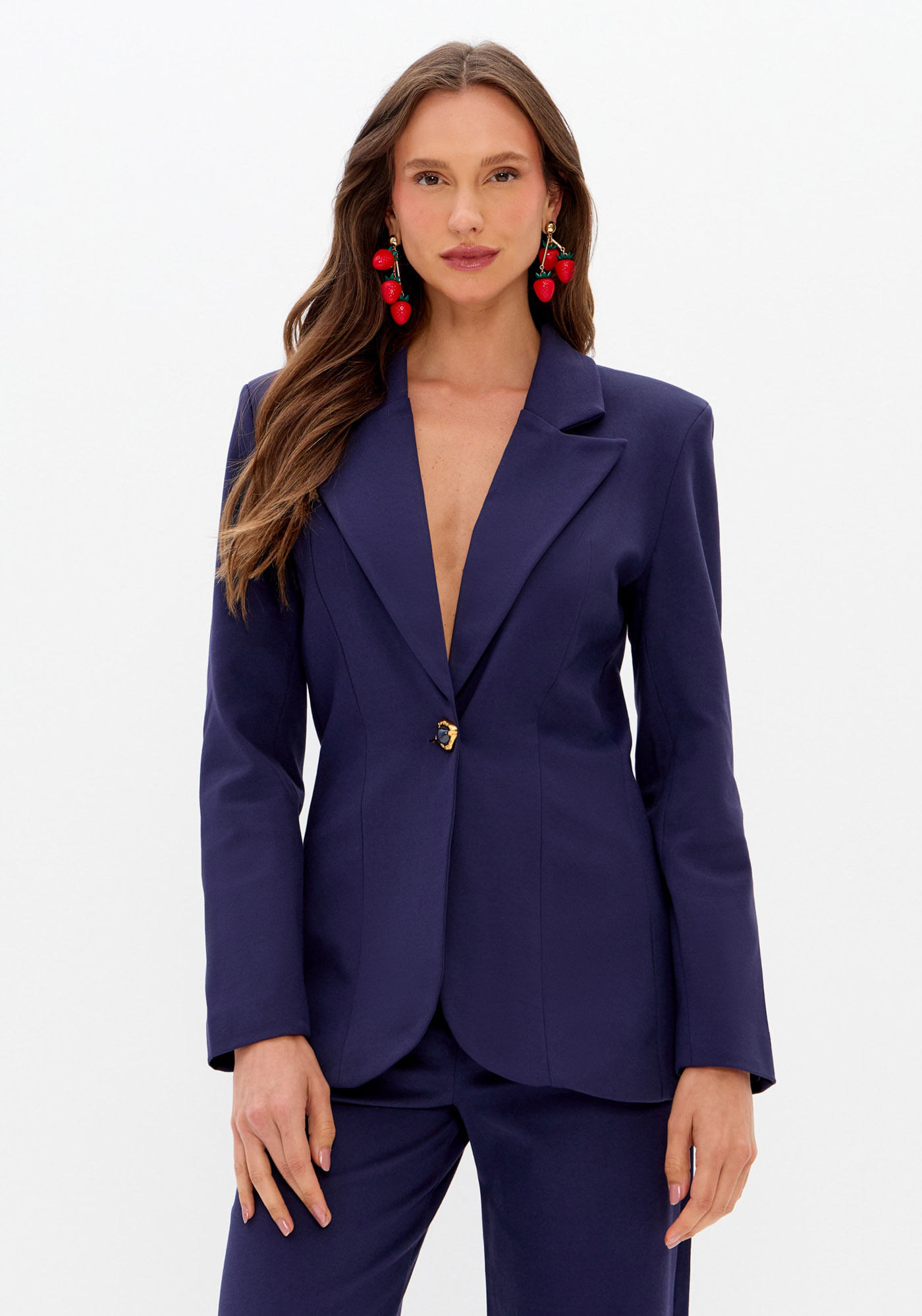 Blazer De Malha Slim