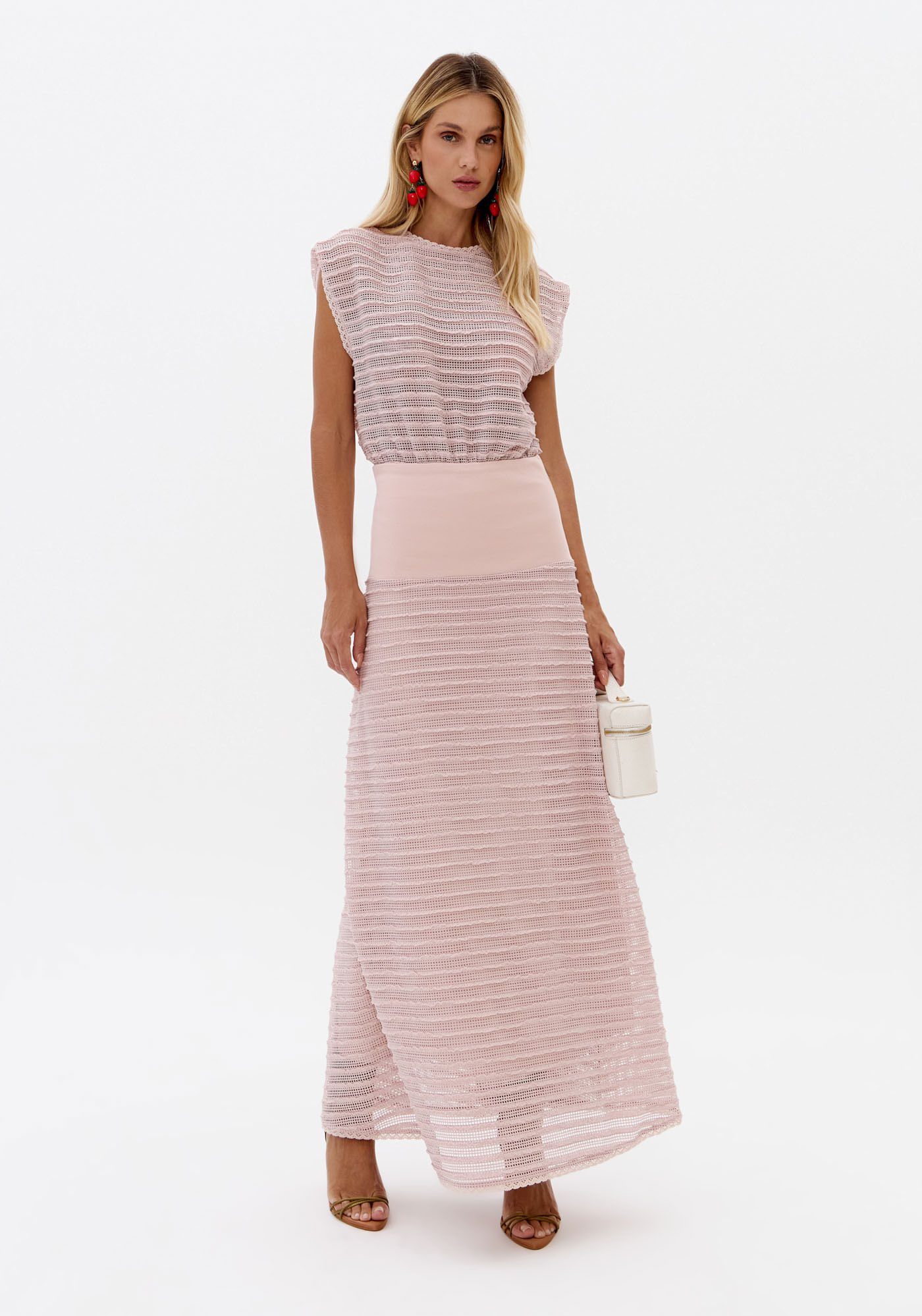 Vestido Evasê De Renda