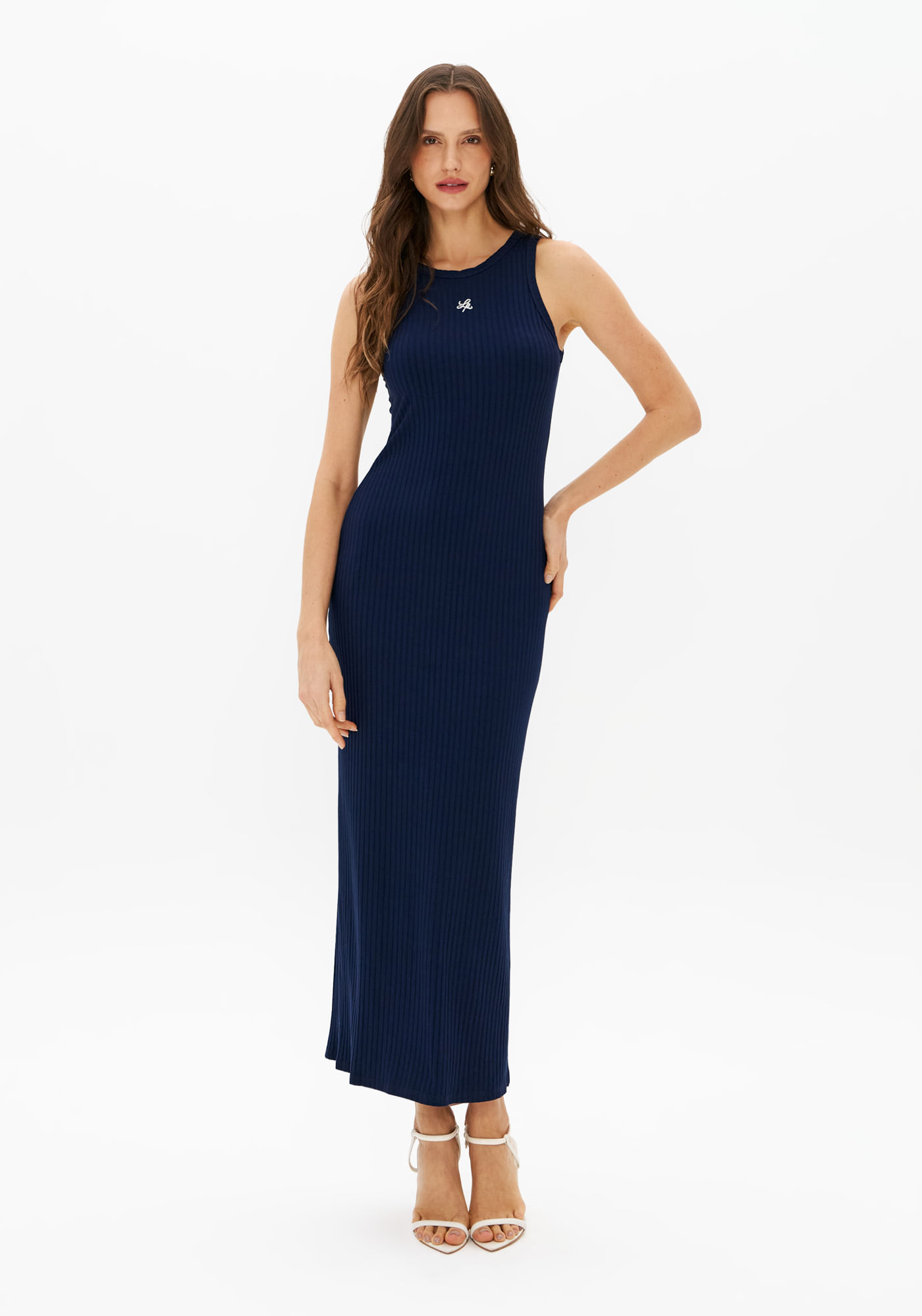 Vestido Super Midi Sem Mangas