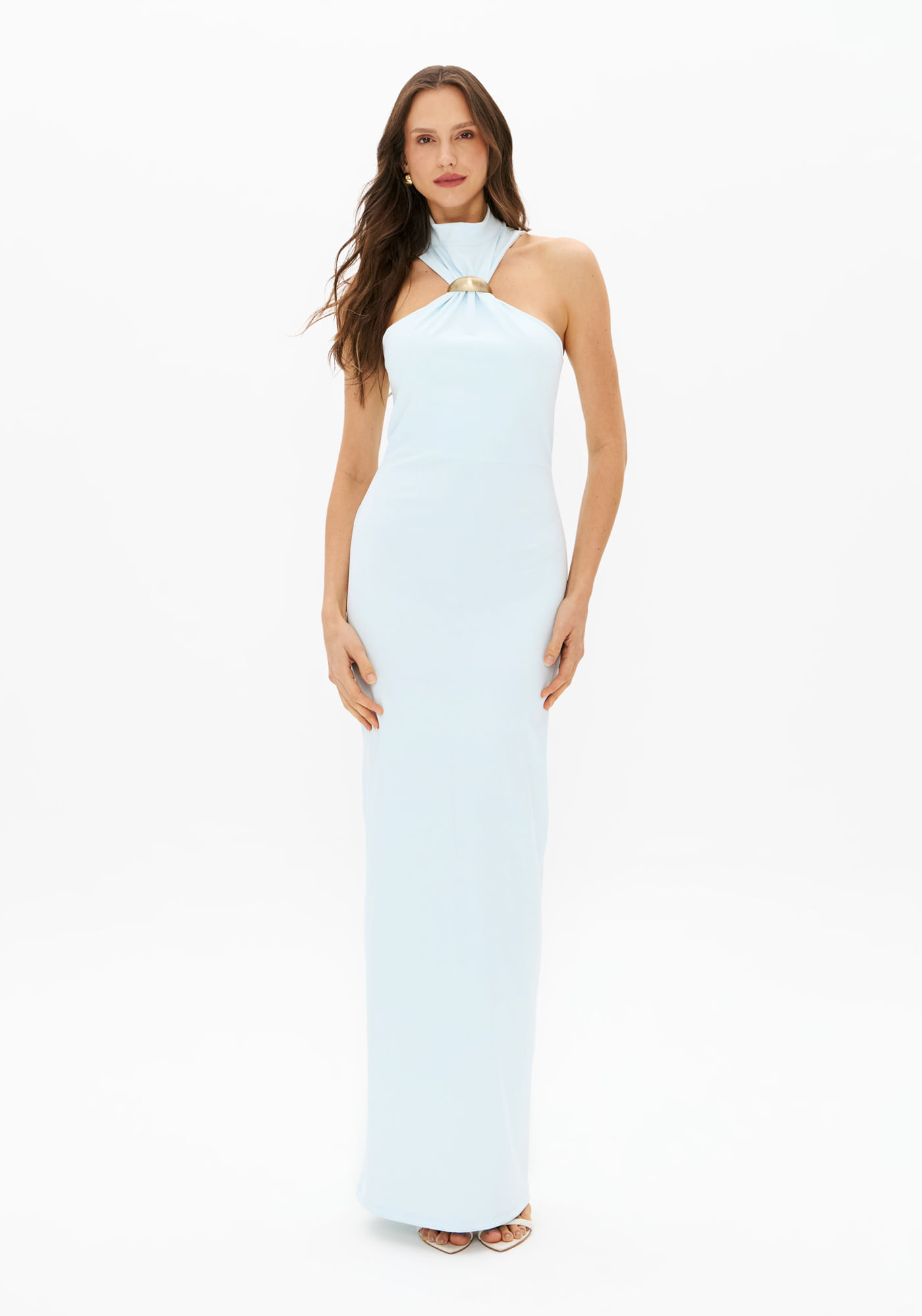 Vestido Super Midi Sem Mangas