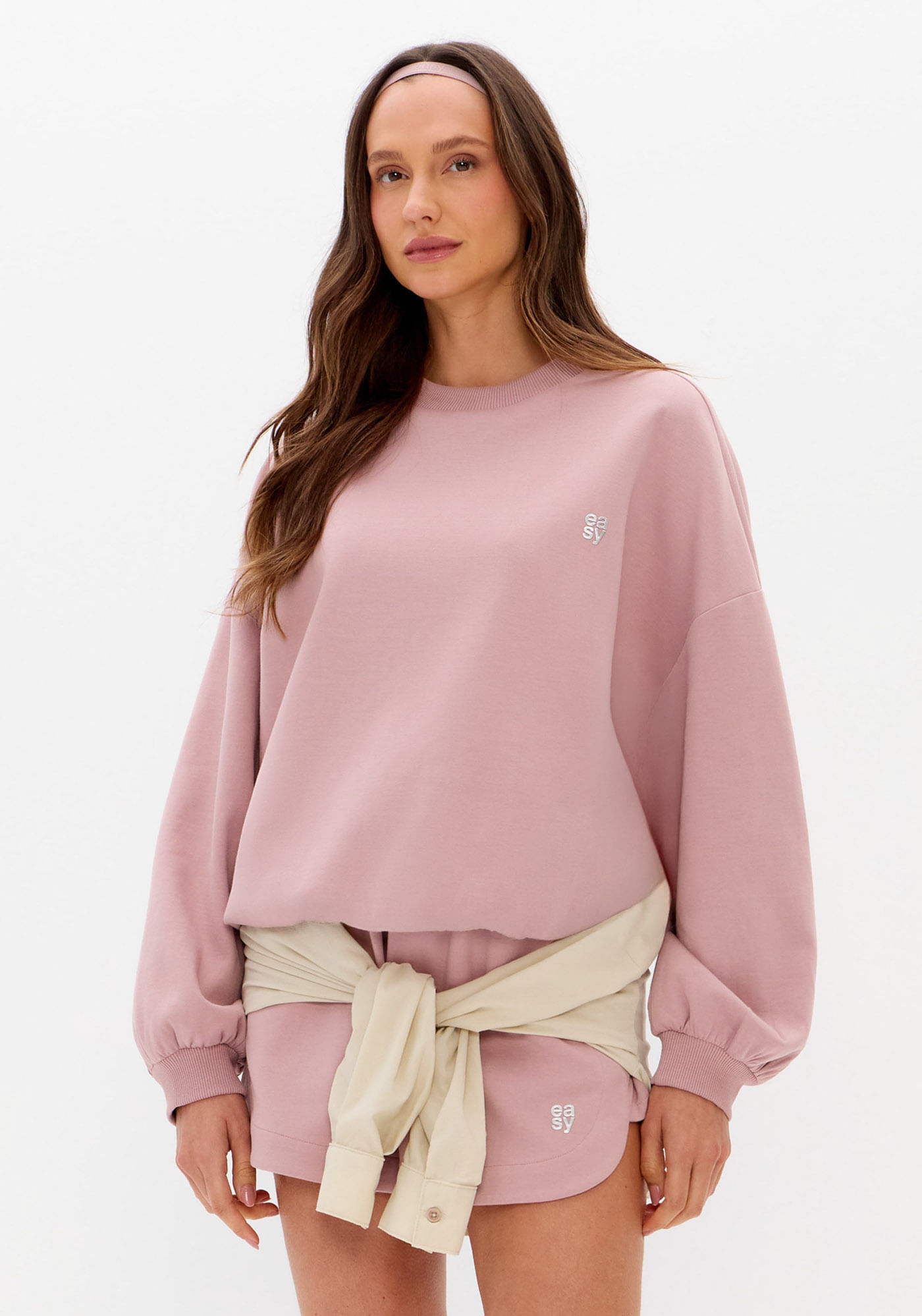 Moletom Oversized Manga Longa