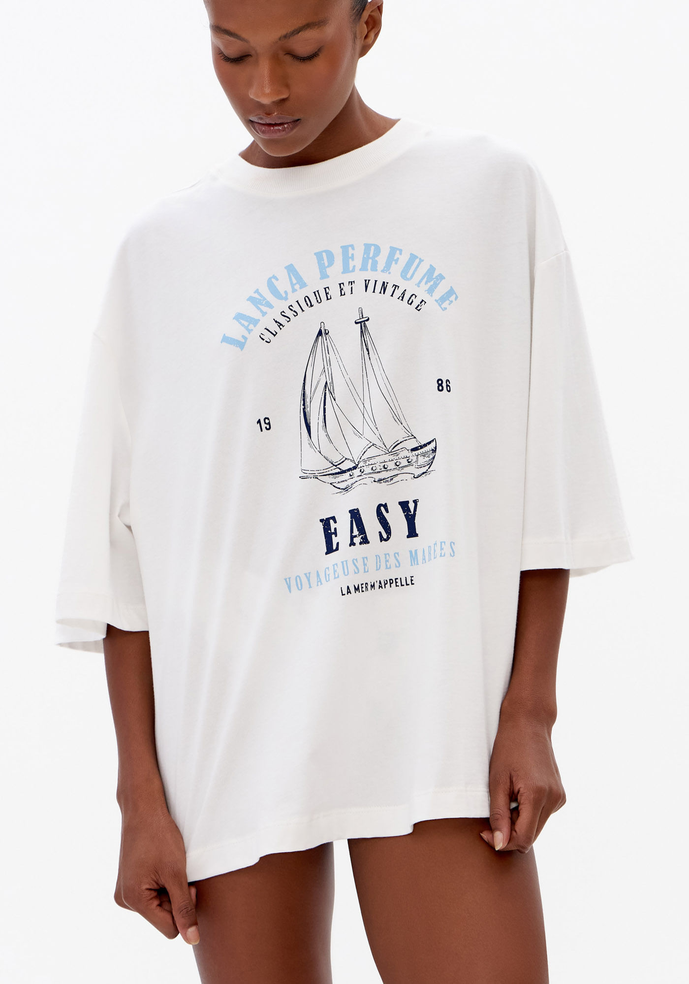 T-Shirt Oversized Com Estampa