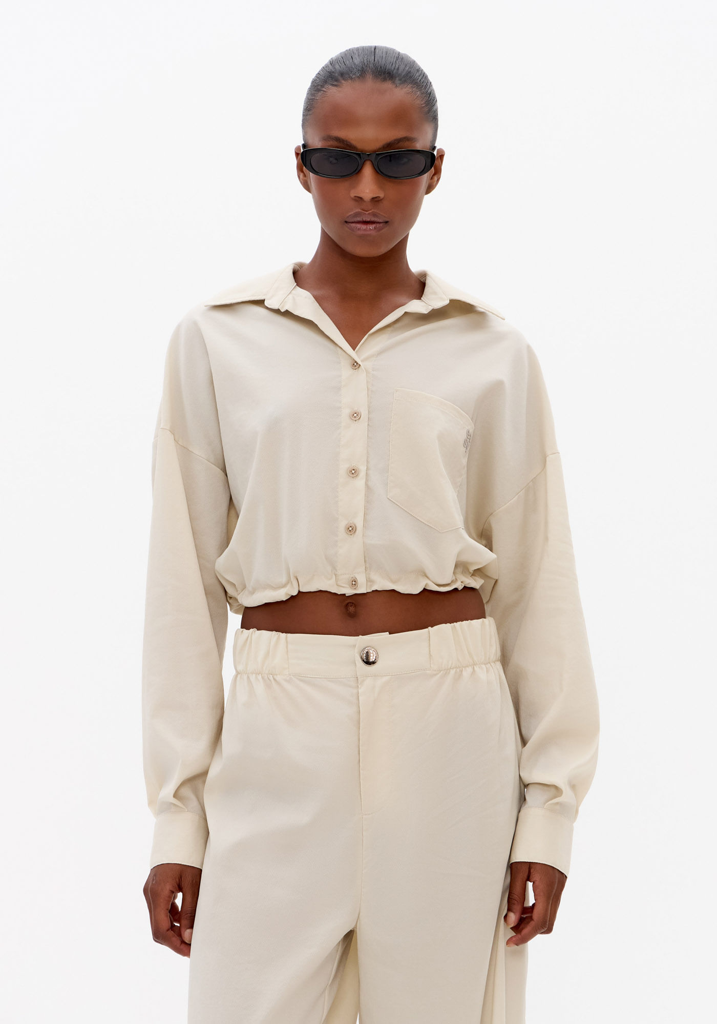 Camisa Cropped Com Regulagem
